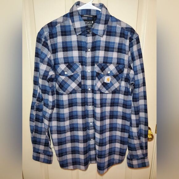 Carhartt Rugged Flex Relaxed Fit Flannel Long-Sleeve Size S - Picture 1 of 9